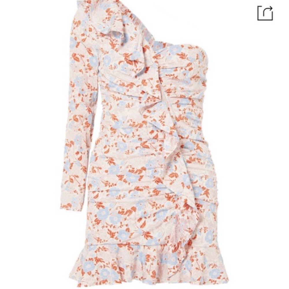 VERONICA BEARD Cass One-Shoulder Silk Dress NWT 6 - Picture 8 of 8